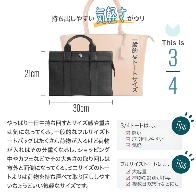 MALTA Small Mini Tote Bag, Canvas, Cowhide Leather, Zipper, Lightweight,