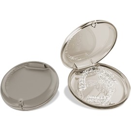 Pelata Mouthpiece Case (Portable/Magnetic Closure/Thin) Orthopedic Retainer Case (Cute/Compact/Fashion), Clear Black