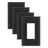 TREEWELL 4-Pack Decorator Outlet Cover Plate, Pearls Decorative Switch Plates
