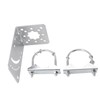 3 in 1 Antennae Mast Pole Mount Bracket, Stainless Steel,