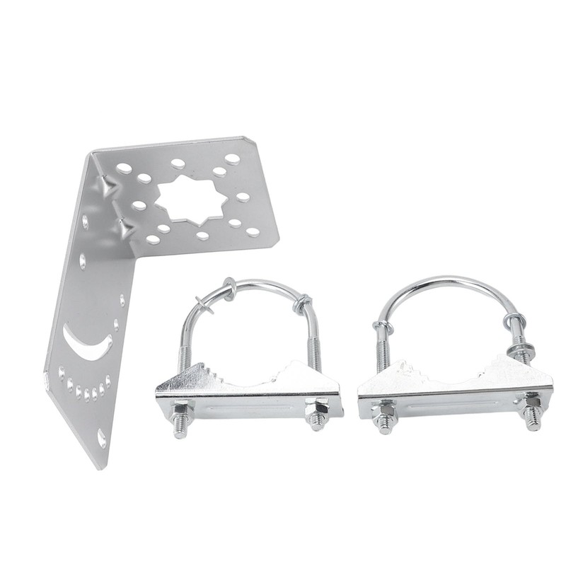 3 in 1 Antennae Mast Pole Mount Bracket, Stainless Steel,