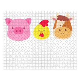 CafePress Friends Not Food Vegan Veganism Animal Rights Gift Large Puzzle, 500 pcs.