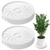 Toyosport 2 Pcs Plant Caddy with Wheels, 10 Inch Movable