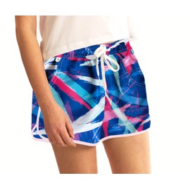 vxsvxm Pantalones cortos de playa para mujer, de secado rápido, con bolsillos, pantalones cortos de verano, Graffiti Print, S