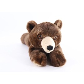 The Petting Zoo Brown Bear Stuffed Animal Plushie, Gifts for Kids, Earth Keeperz Wildlife Animals, Zoologee Brown Bear Plush Toy, 10 inches