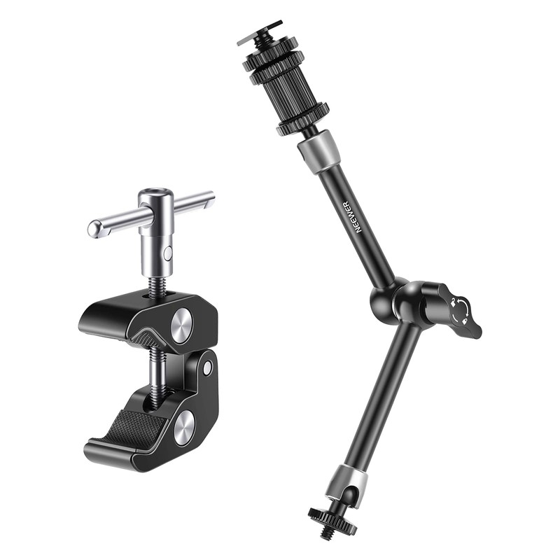 NEEWER Improved Super Clamp and 11 Inch Magic Arm Compatible