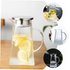 STOBAZA Portable Cold Water Kettle Household Glass Pitcher for Water