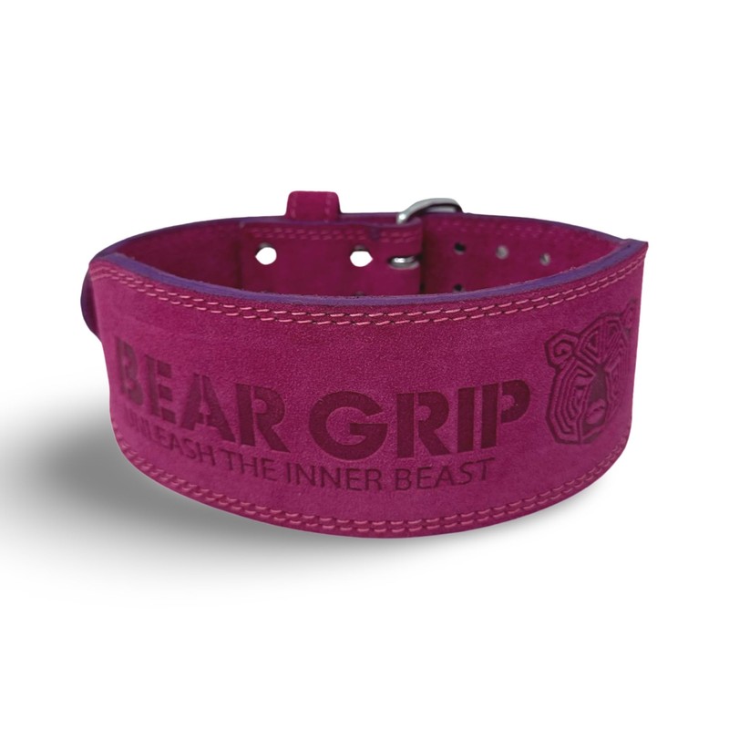 BEAR GRIP - Premium Suede Double Prong Weight Lifting Belt