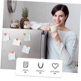 Operitacx 30x2.2mm Love Refrigerator Magnets 10pcs Pack Heart Stickers for Fridge Whiteboard Locker Artwork