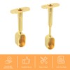 sourcing map 2 Pcs Oval Closet Shelf Bracket Rail, Wardrobe