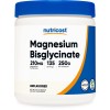 Bisglicinato de magnesio Nutricost en polvo (250 gramos) sin sabor
