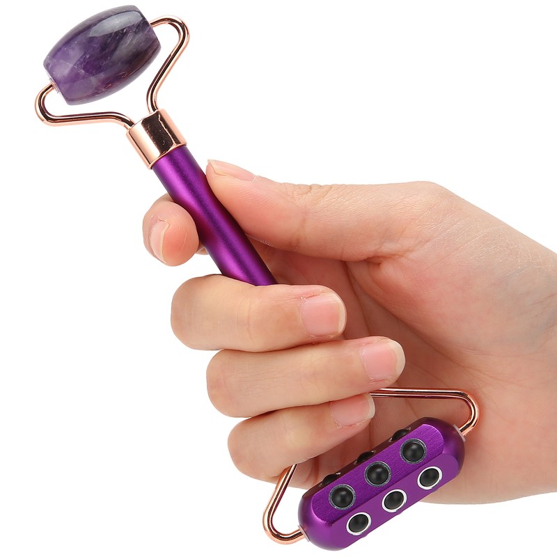 Facial Roller Tightening AntiAging Germanium Stones Facial Massage Jade Stone