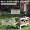 CHANGE MOORE 2.36in Secondary Burning Tent Stove Chimney Pipe, Internal