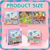 GSrenyu 2 Pcs 3-in-1 Magnetic Puzzles for Toddlers, Toddler Jigsaw