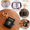 FREESOOTH Mini Bible Keychain, Tiny Miniature Real Bibles Key Chains