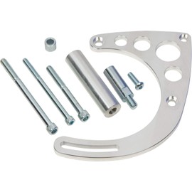 CVF Racing Ford 429/460 Big Block Alternator Bracket (GM Compatible, Silver, Aluminum, Engine Block Mount)