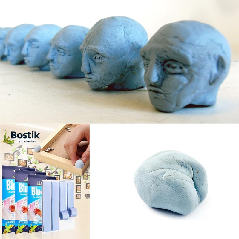 6-Pack Blu-Tack Reusable Adhesive (75g/pc)