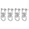 sourcing map Heavy Duty M4 Double Swivel Eye Hook, 304