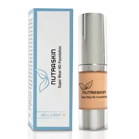 Nutraskin Super Wear HD Foundation Light - Liquid Foundation I Make Up Foundation Liquid for a Radiant Complexion I Long Lasting and Waterproof Primer Make Up I Made in Germany I 15 ml