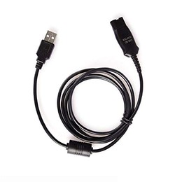 DA95 USB QD Cable Adapter Compatible with Plantronics H251 H251N H261 H261N HW291N, HW301N HW710 HW720 and H-Series & HW-Series Headsets (1 Cable)