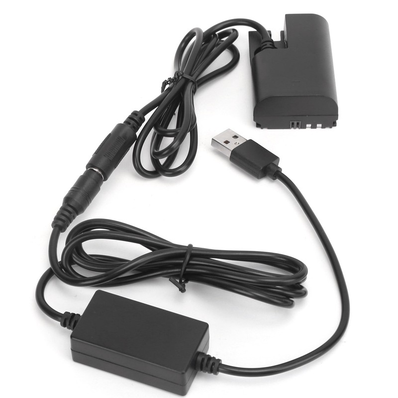 LPE6 Dummy Battery DC Coupler Power Adapter with USB Drive