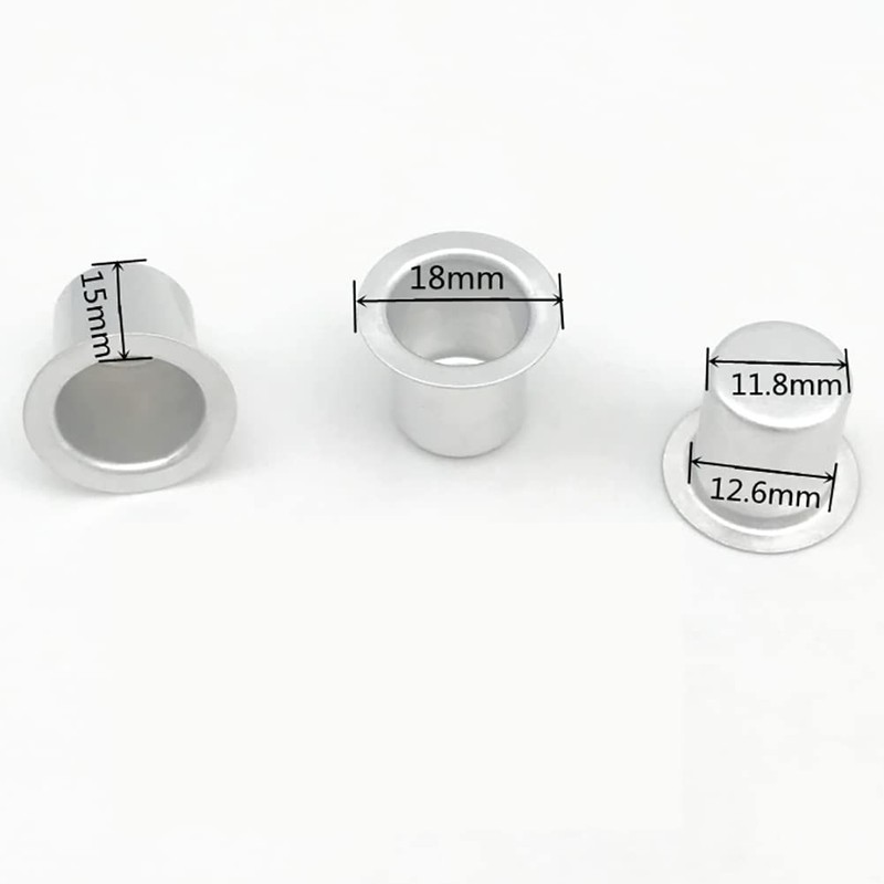 UUYYEO 25 Pcs Metal Candle Cups Holders Candlestick Liners Inserts