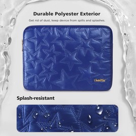 Vinterfint 14 inch Laptop Sleeve Case for 14" MacBook Pro M4 M3 M2, Surface Laptop Studio 2, ThinkPad E14 Gen 6, IdeaPad 3i, 14.5" XPS 14, Inspiron 14, 14" Yoga Pro 7 Gen 9, HP Laptop Bag Cover, Blue