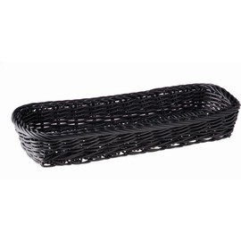 APS Cutlery Basket, Polypropylene, black, 27 x 10 cm Height: 4.5 cm.