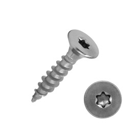 Chipboard Screws with Countersunk Head and Torx Drive (TX) Made of A2 / VA2 Stainless Steel | Full Thread | Wood Screw | Wood Screw | Universal Screw | 3.5 x 20 mm, Pack of 100