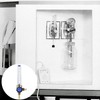 Baluue 2pcs Welding Gas Flow Regulator Argon Gas Flow Meter