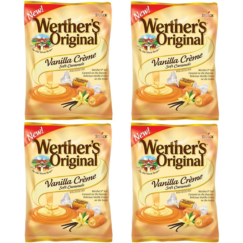 Werther's Original Vanilla Creme Soft Caramels, 4.51 Oz Pack of