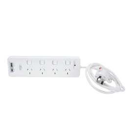 HPM D104PA6 6 Outlet Surge Protected Powerboard