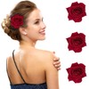 Rose Hair Clip Flower Hairpin Rose Brooch Floral Clips for