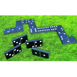 Quickdraw Jumbo Giant Dominoes Indoor & Outdoor Family Fun Garden Backyard Game For Kids Children or Adults