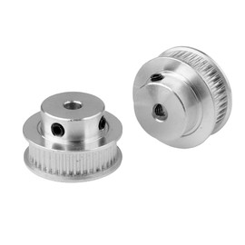 Euroharry Pack of 2 GT2 Timing Belt Pulley 40 Teeth 5 mm Bore P40-GT2-6-BF GT2 Belt Pulley Synchronous Wheel GT2 Timing Pulley for 3D Printer GT2 Timing Belt 6 mm Wide Belt