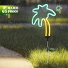 SunKite Coconut Solar Decorative Stake Lights - Outdoor Waterproof Neon