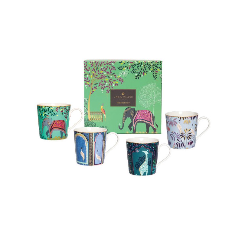 Miller Sara Miller India Mugs - Set of 4