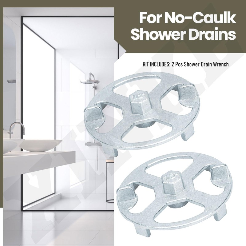 42239 No-Calk Shower Drain Wrench - Shower Drain Strainer Removal