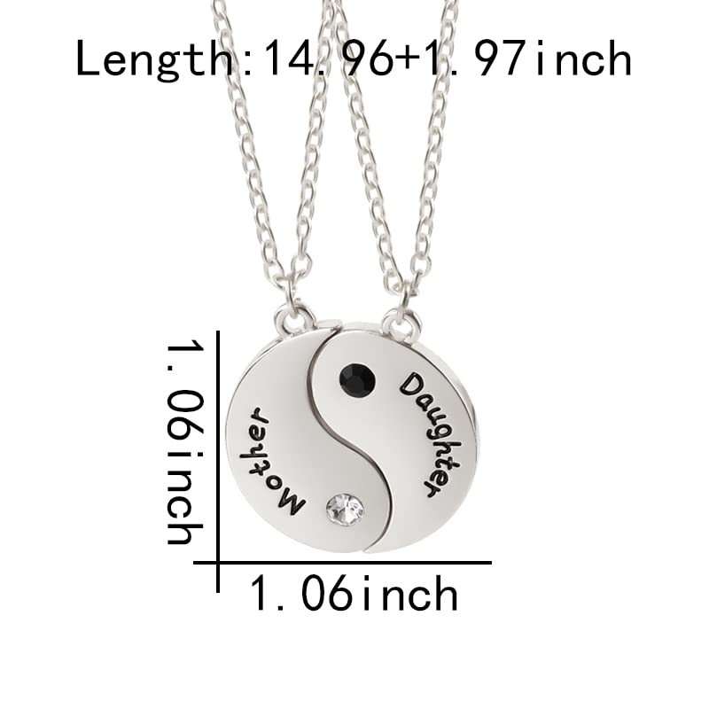 Necklace Gifts for Daughter Mom Yin Yang Pendant Necklaces for