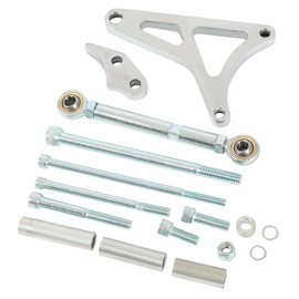 KUAFU Alternator Bracket & Tension Rod Kit Compatible with 1968-1993 Ford 289 302 5.0L V8 Aluminum Generator Mounting Brackets Silvery