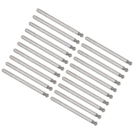 Kozelo 20pcs Diamond Grinding Bit - [3mm Dia 120 Grtis] Ball Head Carving Drill Bits Rotary Tool for Carving Polishing Use | 3mm Round Shank