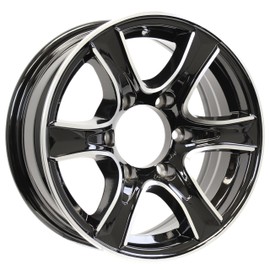 eCustomrim Aluminum Trailer Wheel 16X6 16" Thoroughbred Style 6 Lug On 5.5" Center Rim