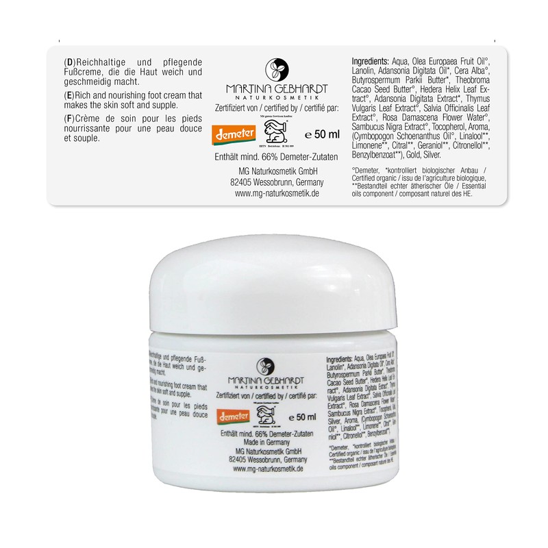 Martina Gebhardt Baobab Foot Cream 50ml