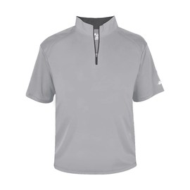 B-Core S/S 1/4 Zip Silver/Graphite 2X-Large