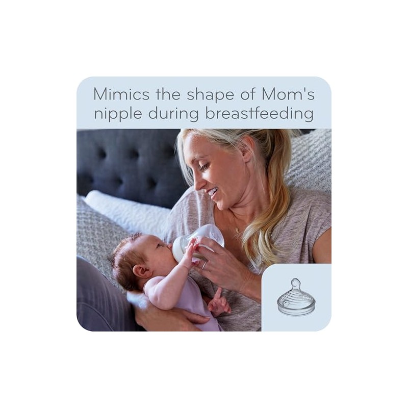 NUK Simply - Biberones naturales con set de regalo SafeTemp