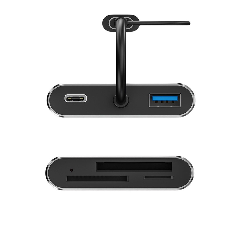 Multi SD Card Reader, Dual Connector USB C USB 3.0