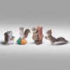 Vagocom 8Pcs Miniature Squirrel Figurines,Tiny Animal Figures Decorate for Fairy