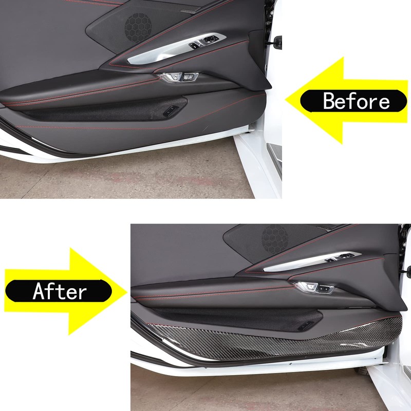 Car Interior Door Panel Trim Anti Kick Kit Compatible with