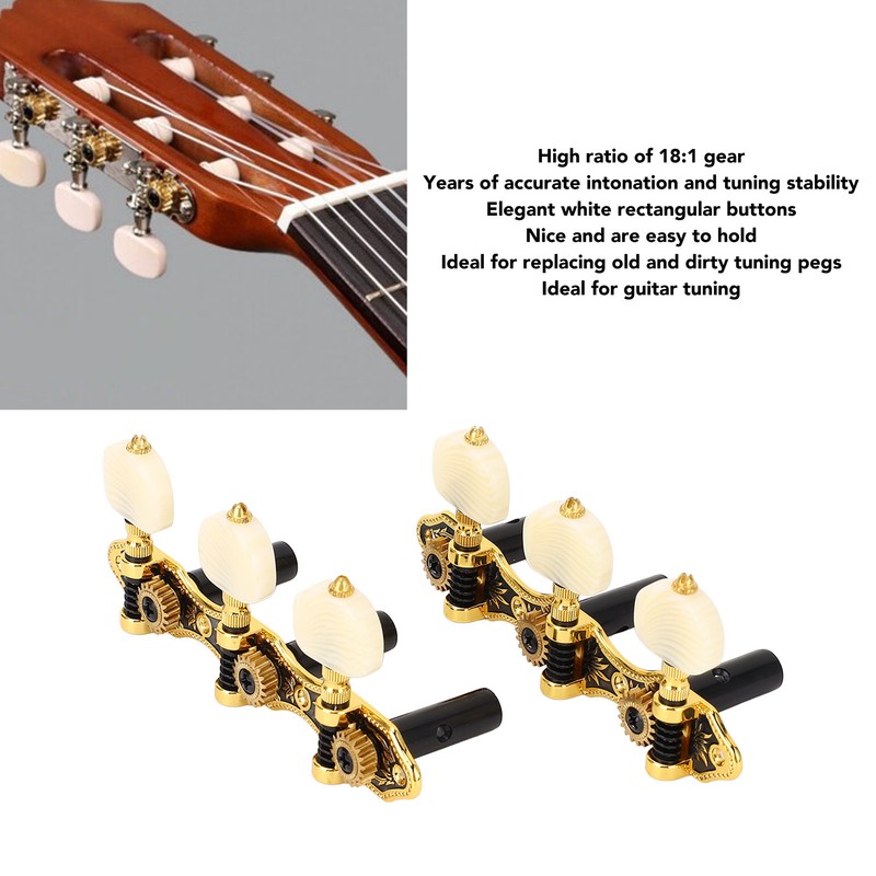 1 Set of Guitar Tuning Pegs Classical String Locking Tuners