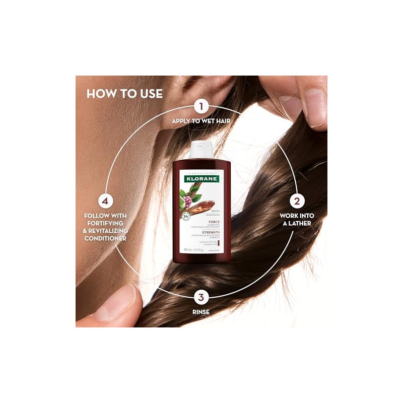 Klorane Shampoo with Quinine and B Vitamins for Thinning Hair,